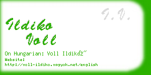 ildiko voll business card